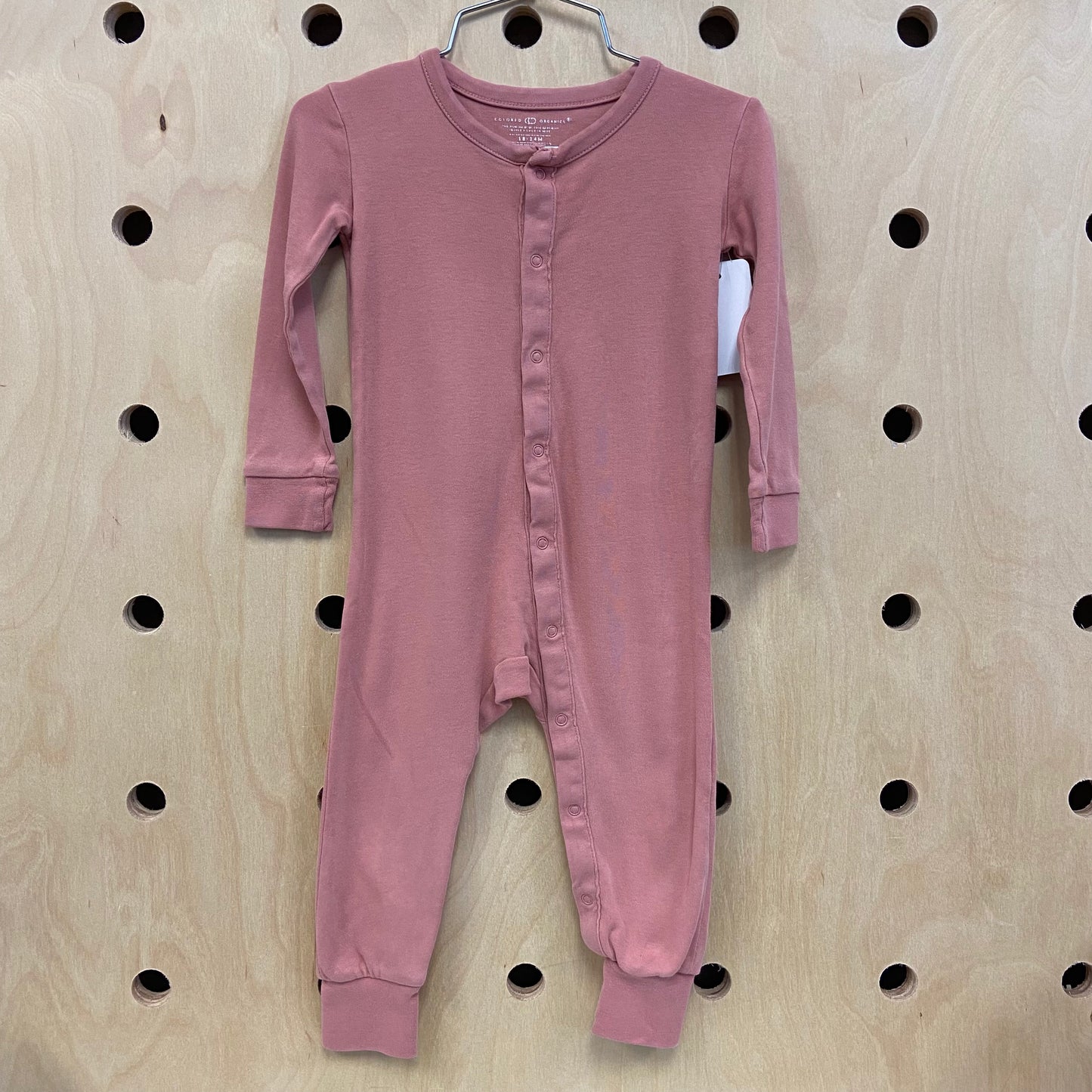 Pink Organic Snap Romper