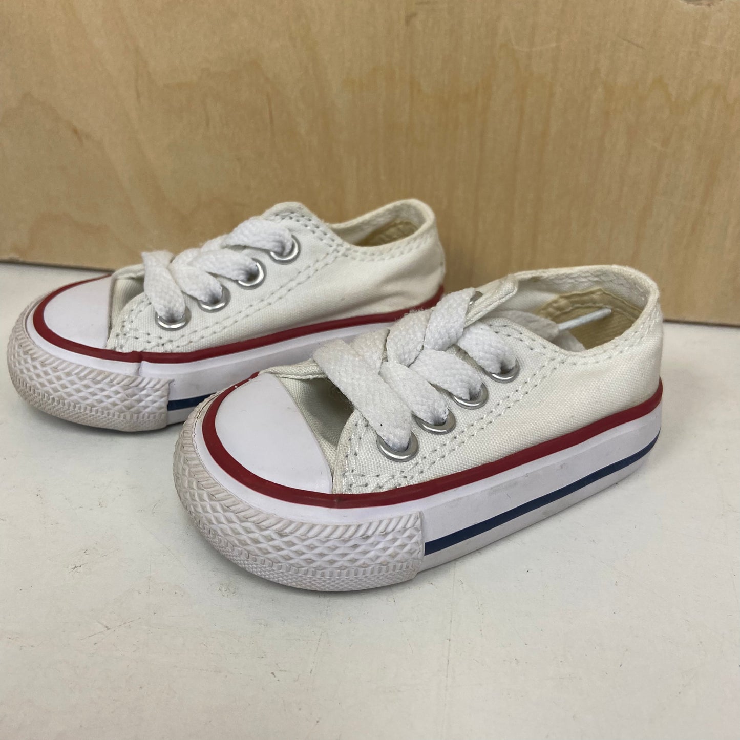 White Low Top Chucks