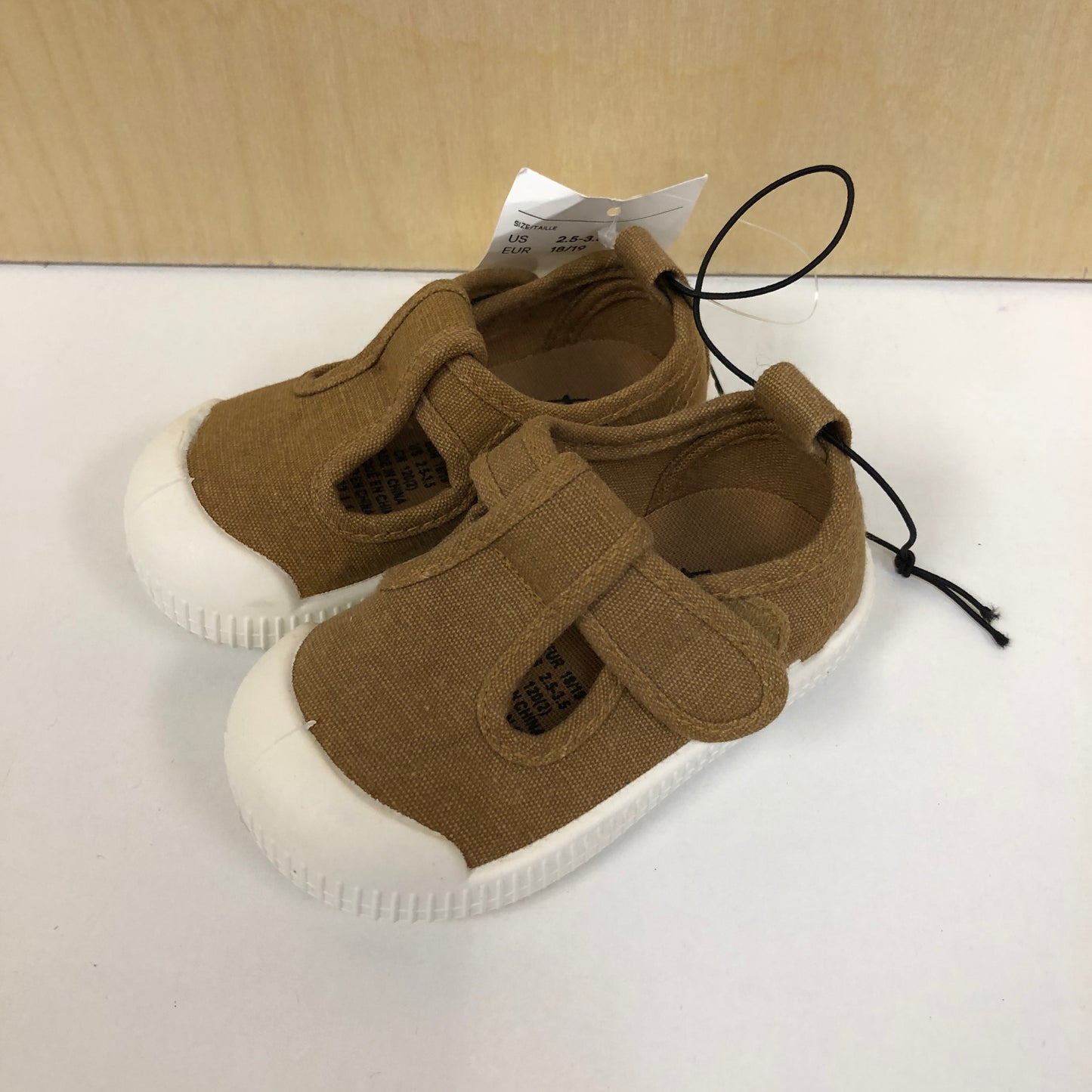 Brown Velcro Shoes NEW!
