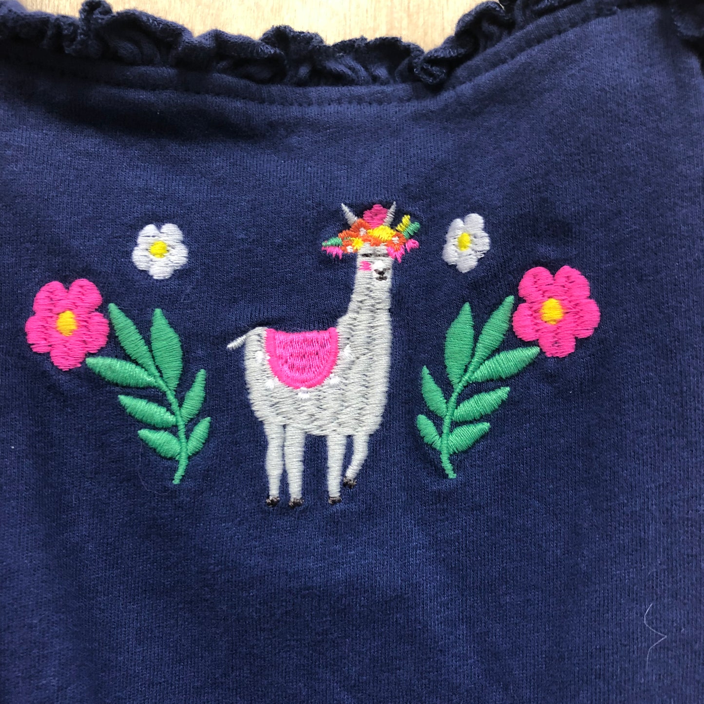 Blue Alpaca Romper