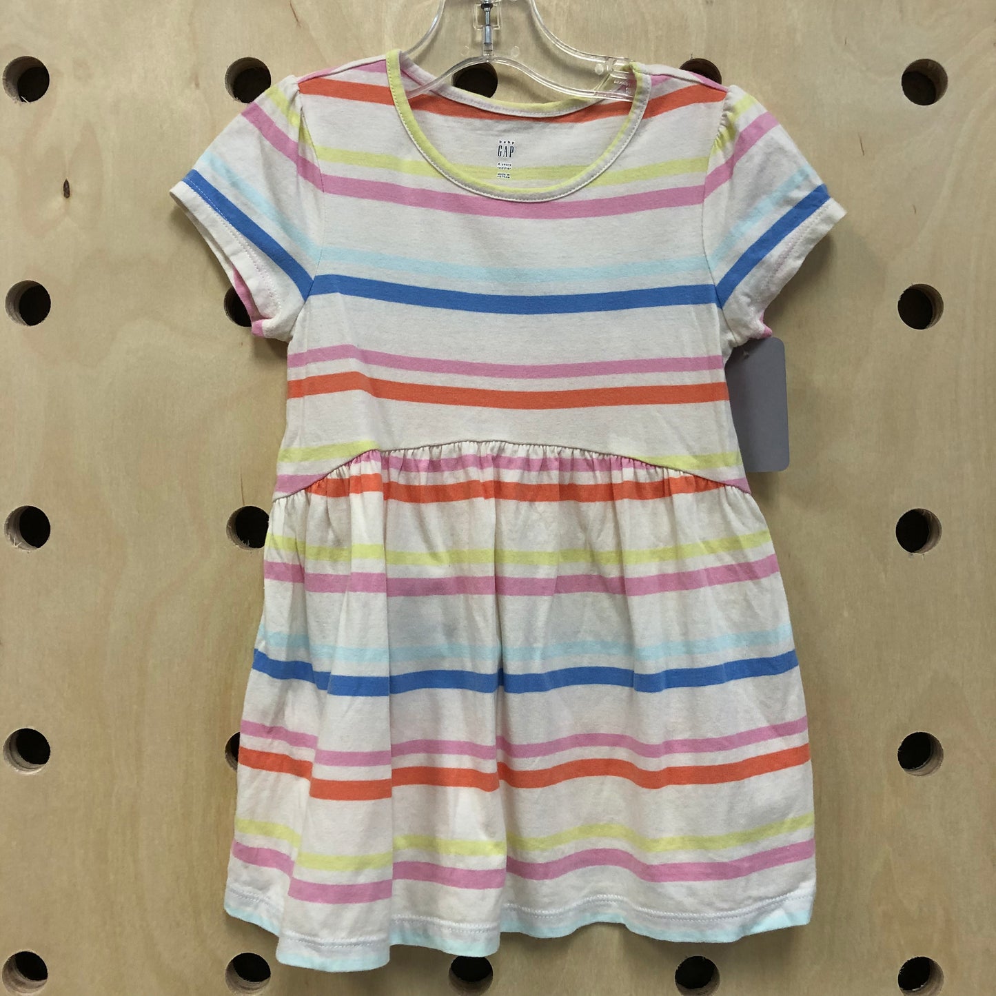 White Striped Dress