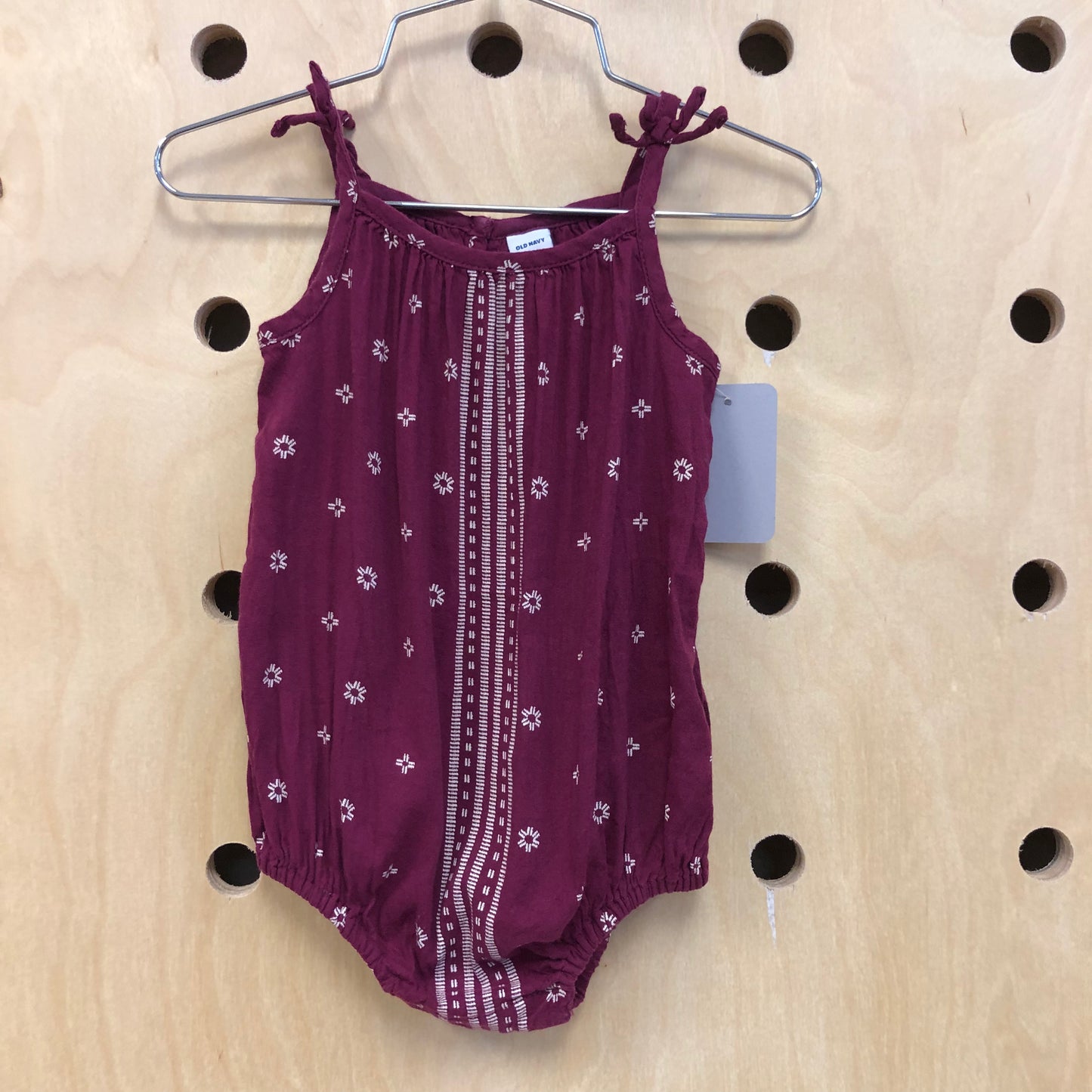 Plum Printed Romper
