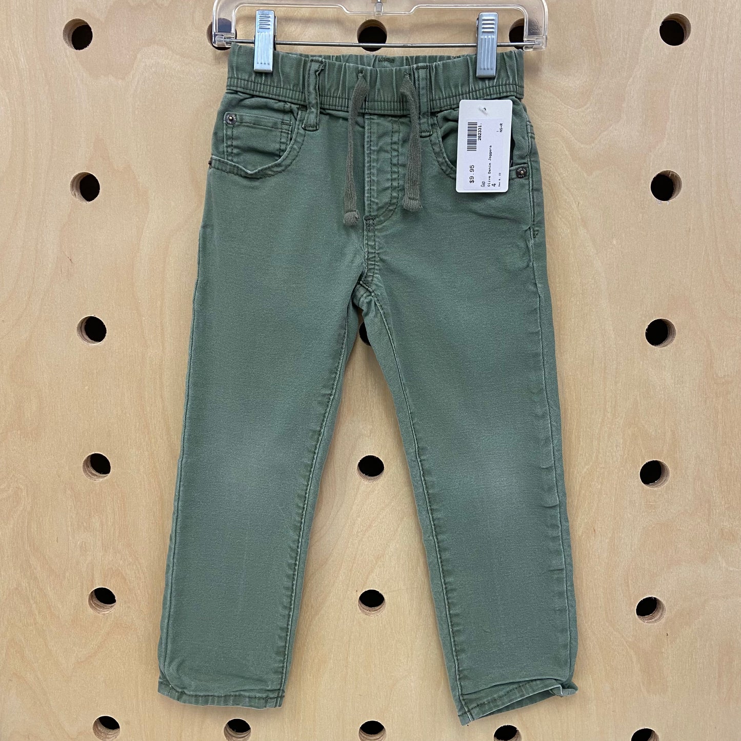 Olive Denim Joggers