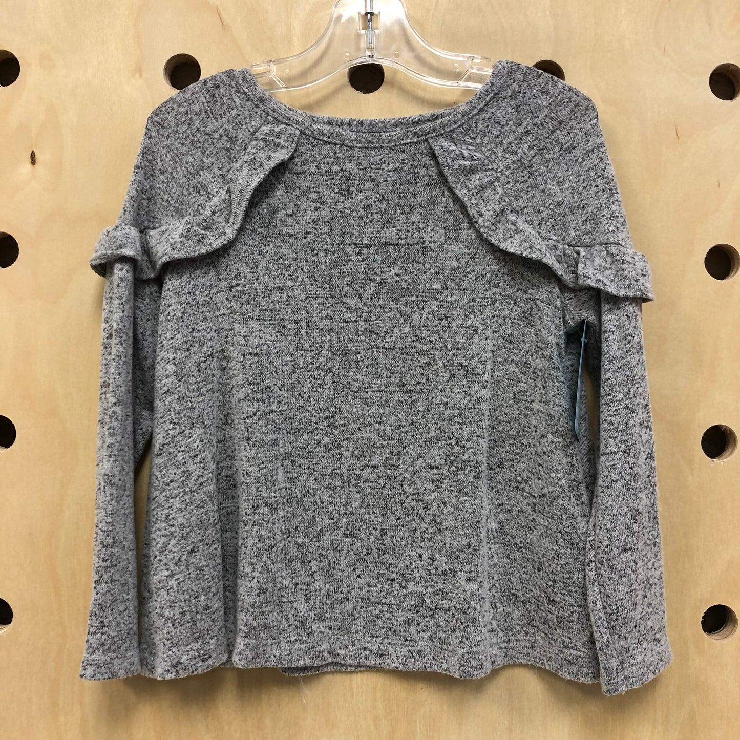 Heathered Grey Knit Top