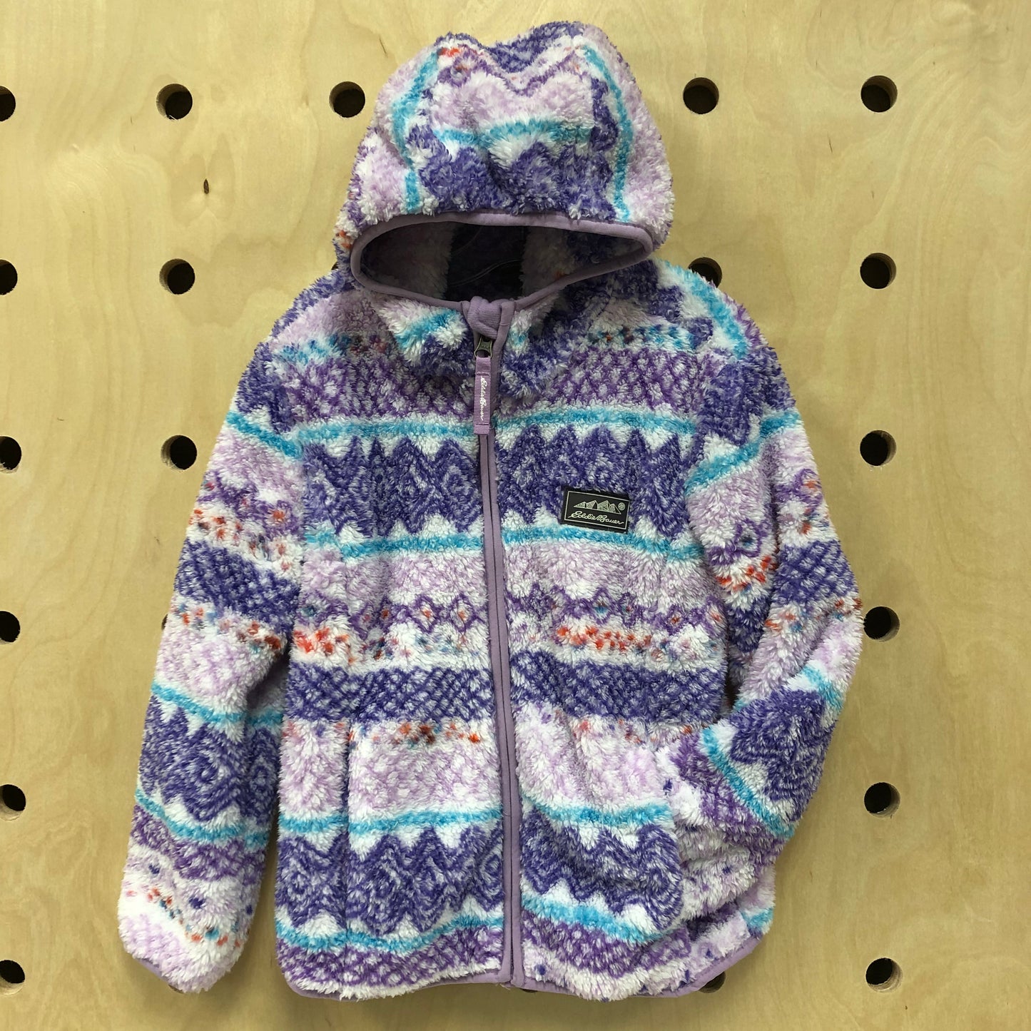 Purple Fleece Zip Hoodie