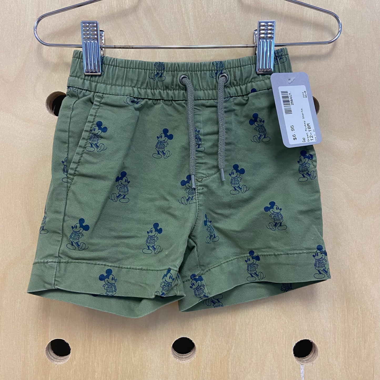 Green Mickey Shorts
