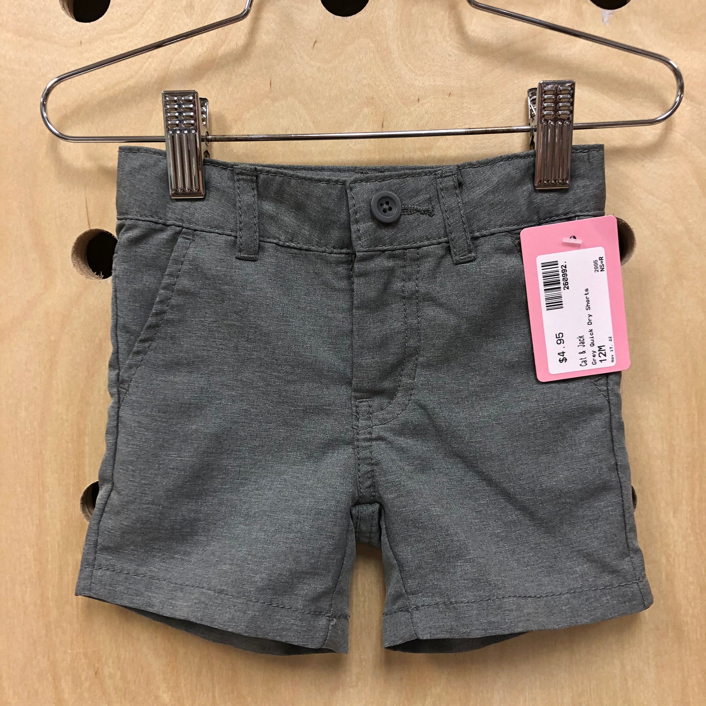 Grey Quick Dry Shorts