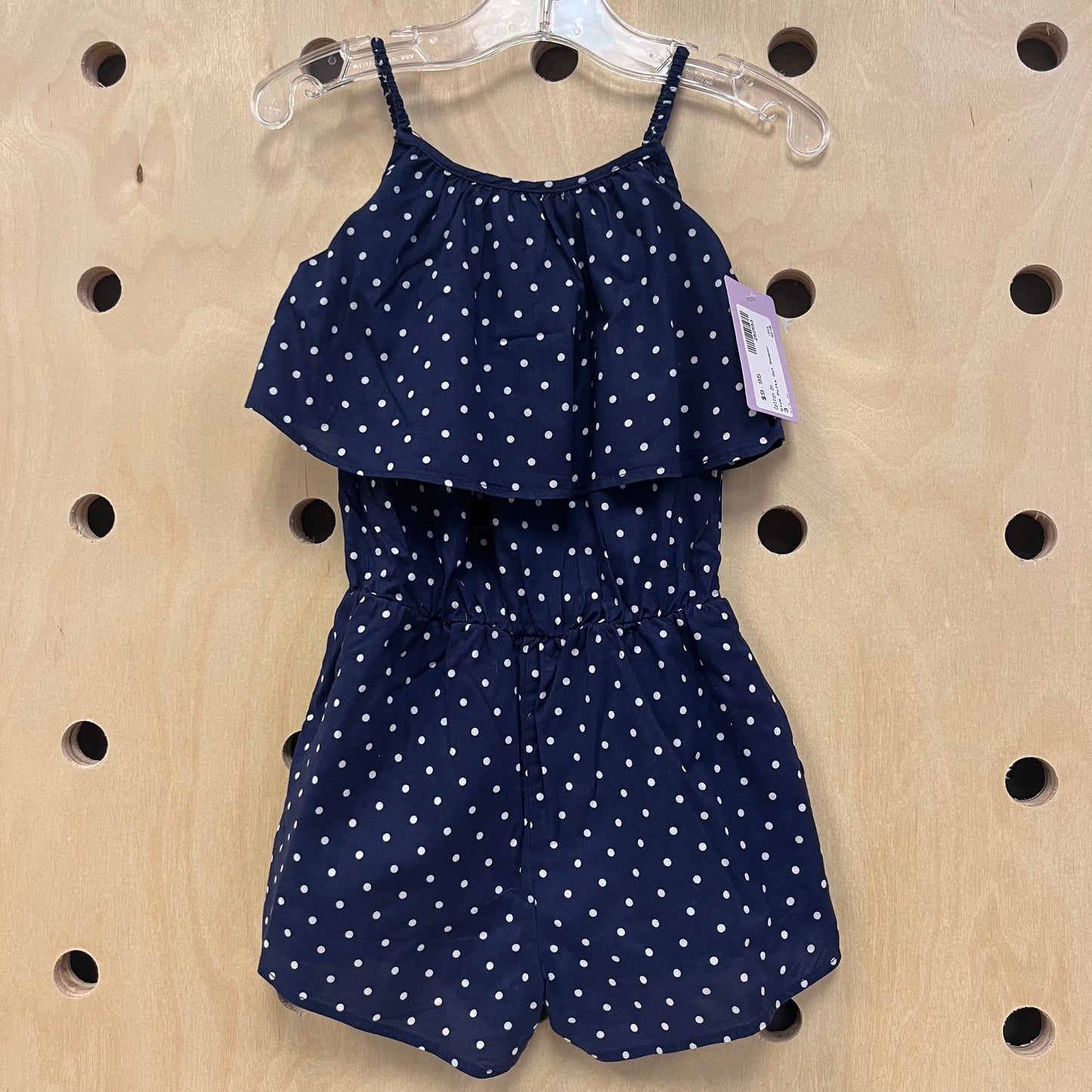 Blue Polka Dot Romper