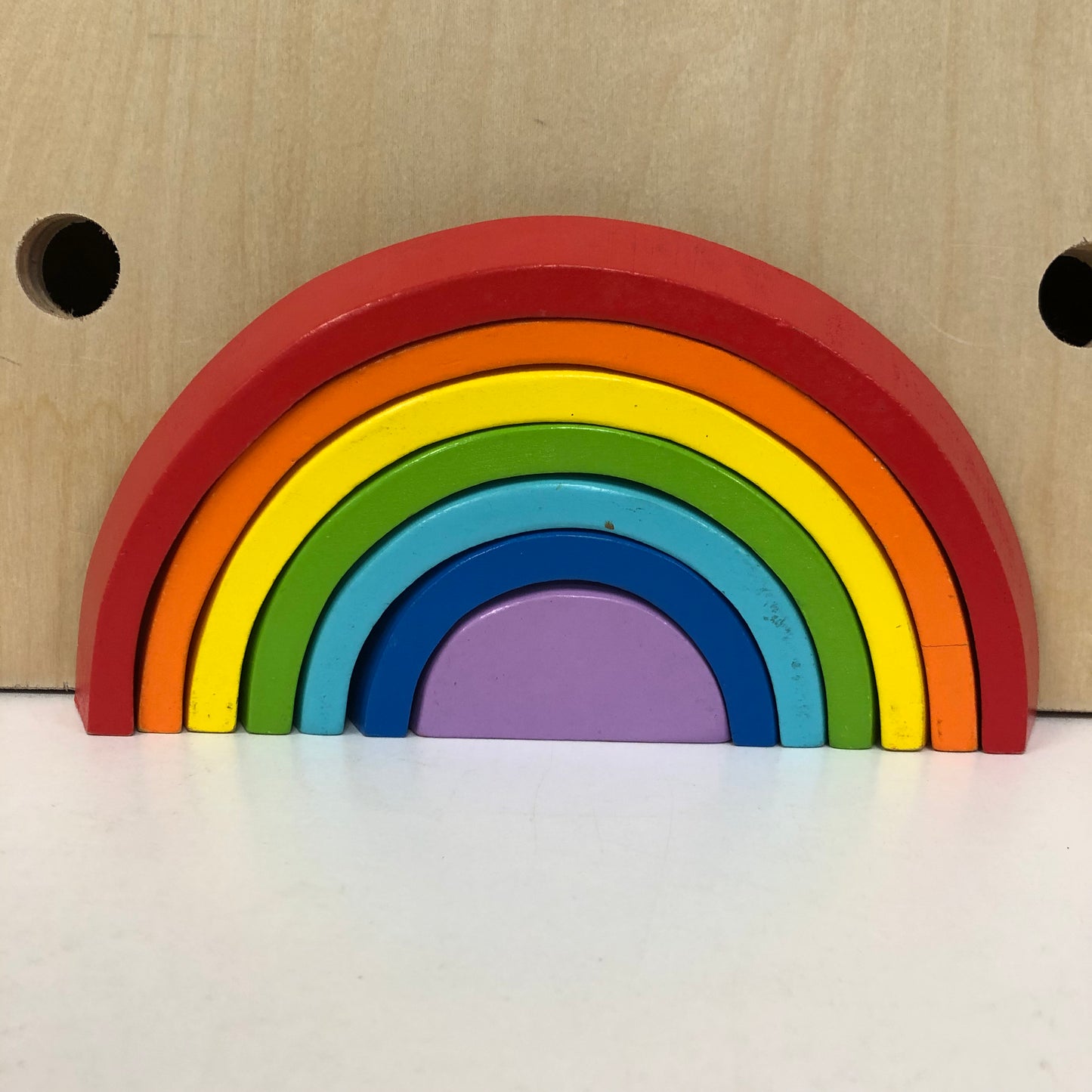 Wooden Rainbow Stacker