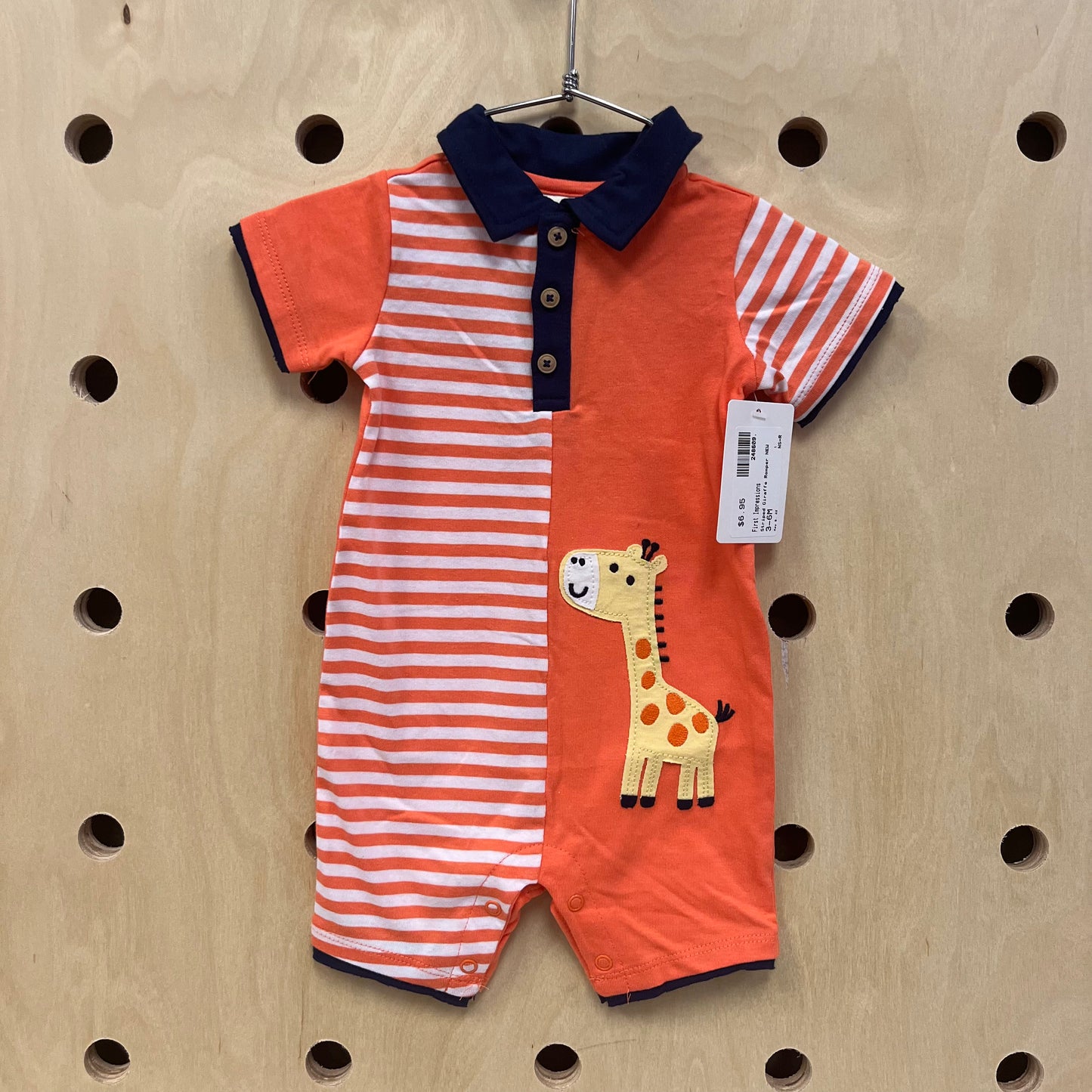 Striped Giraffe Romper NEW
