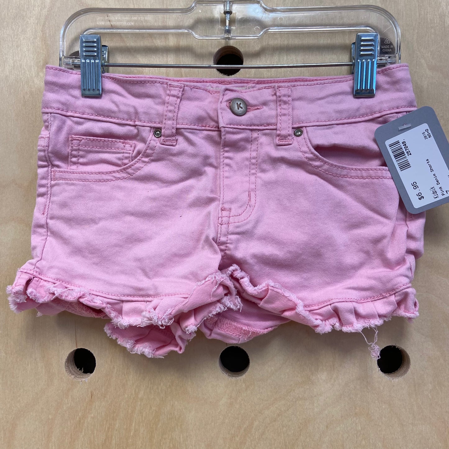 Pink Denim Shorts