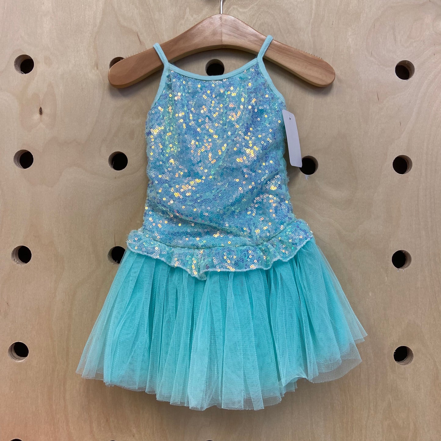 Mint Blue Tulle/Sequins Leotar