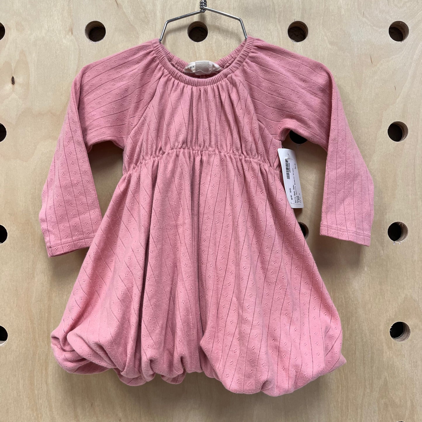 Mauve Eyelet Bubble Dress