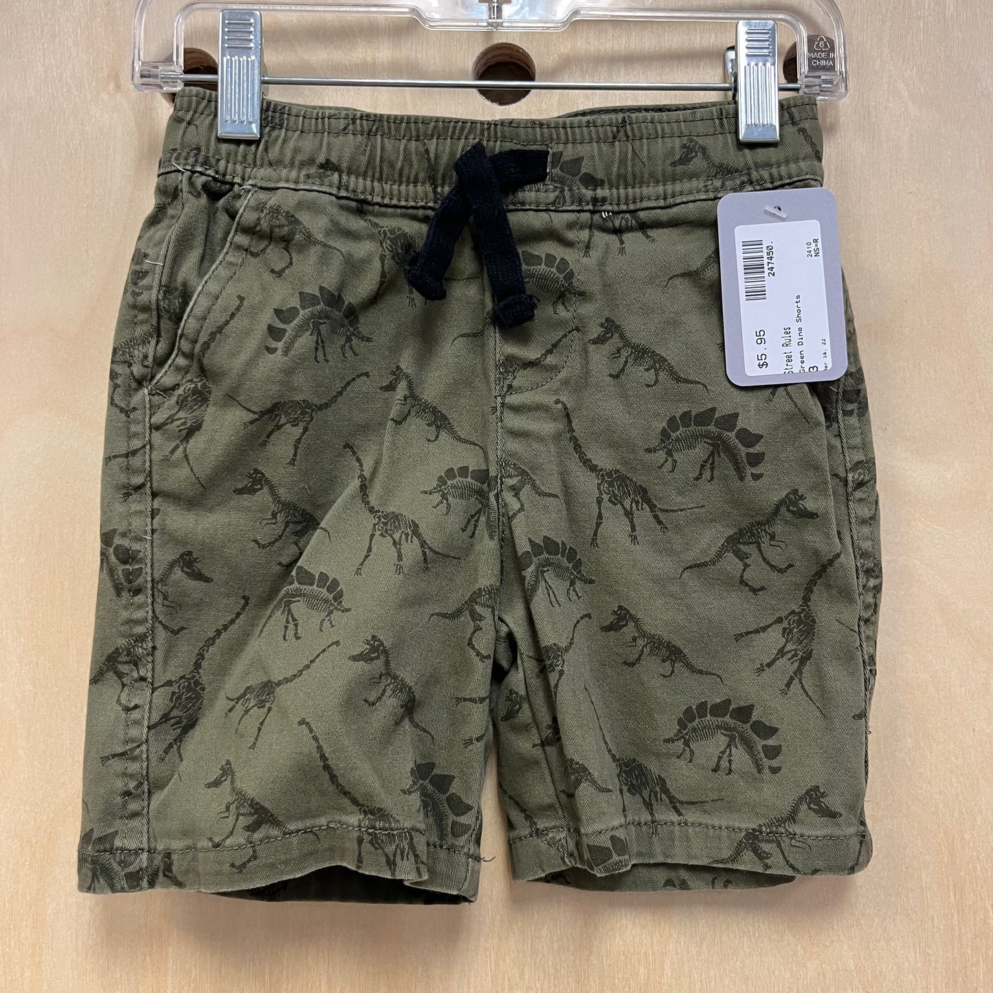 Green Dino Shorts