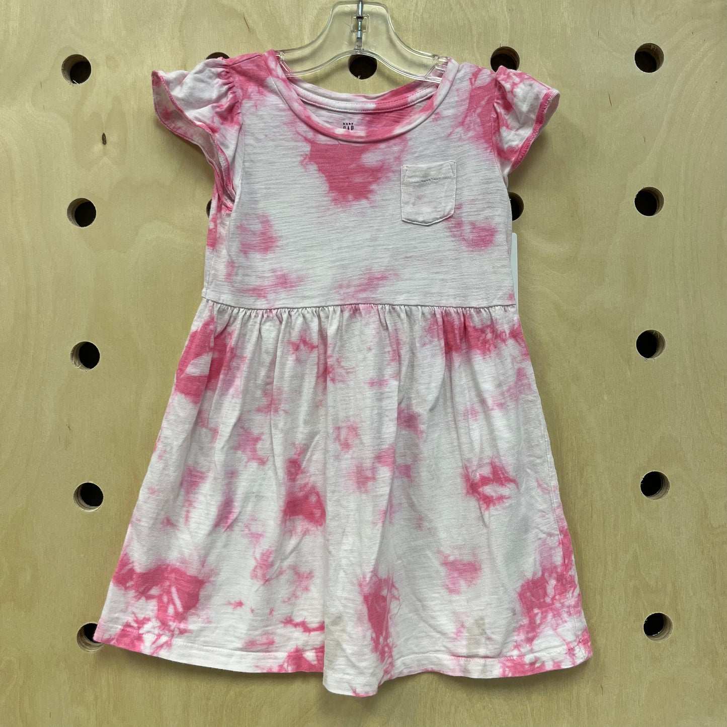 Pink+White Tie Dye Dress