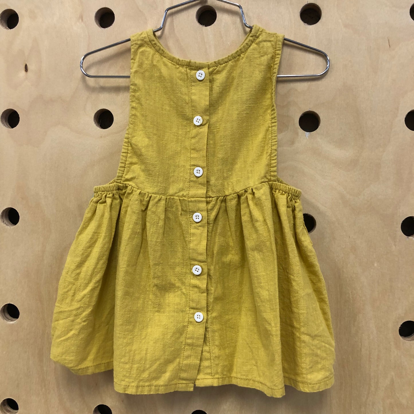 Yellow Pinafore Dress