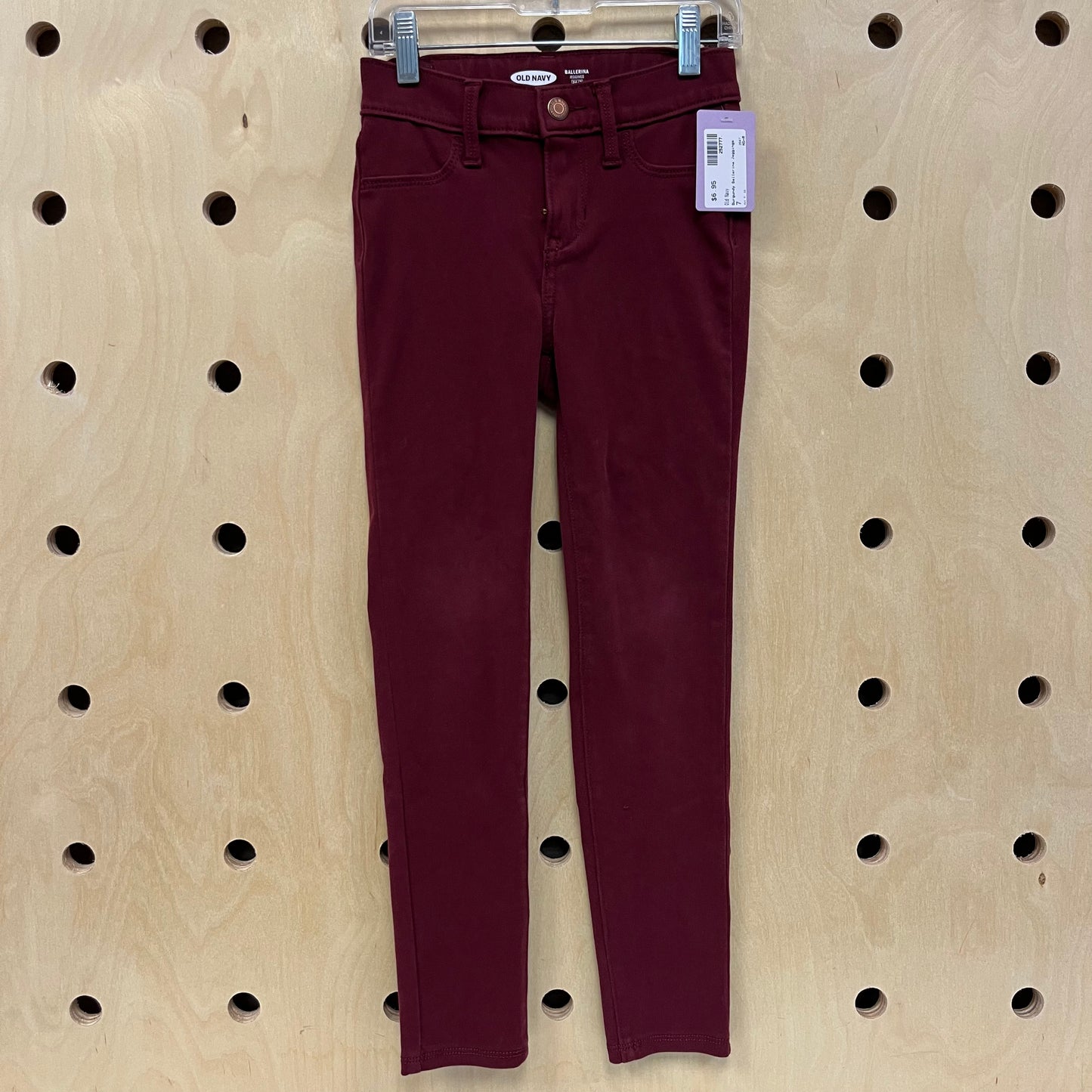 Burgundy Ballerina Jeggings