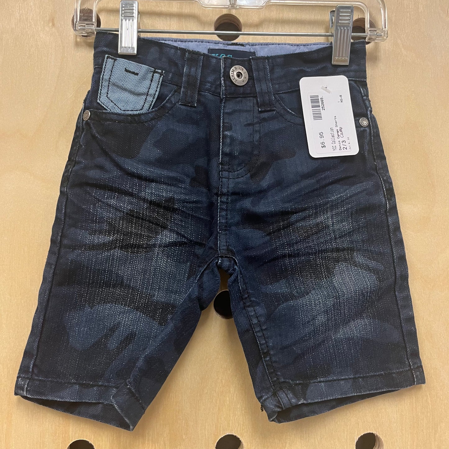 Denim Camo Shorts