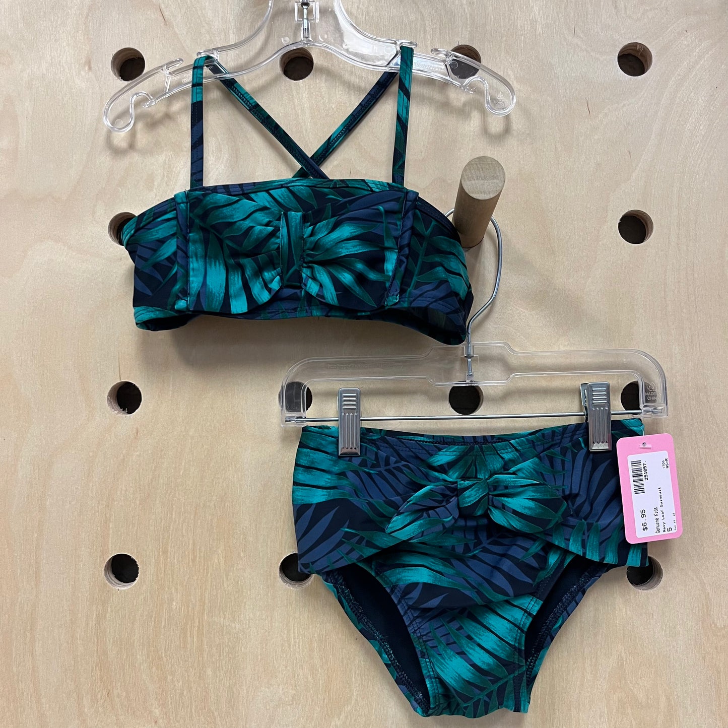 Navy Leaf Swimsuit