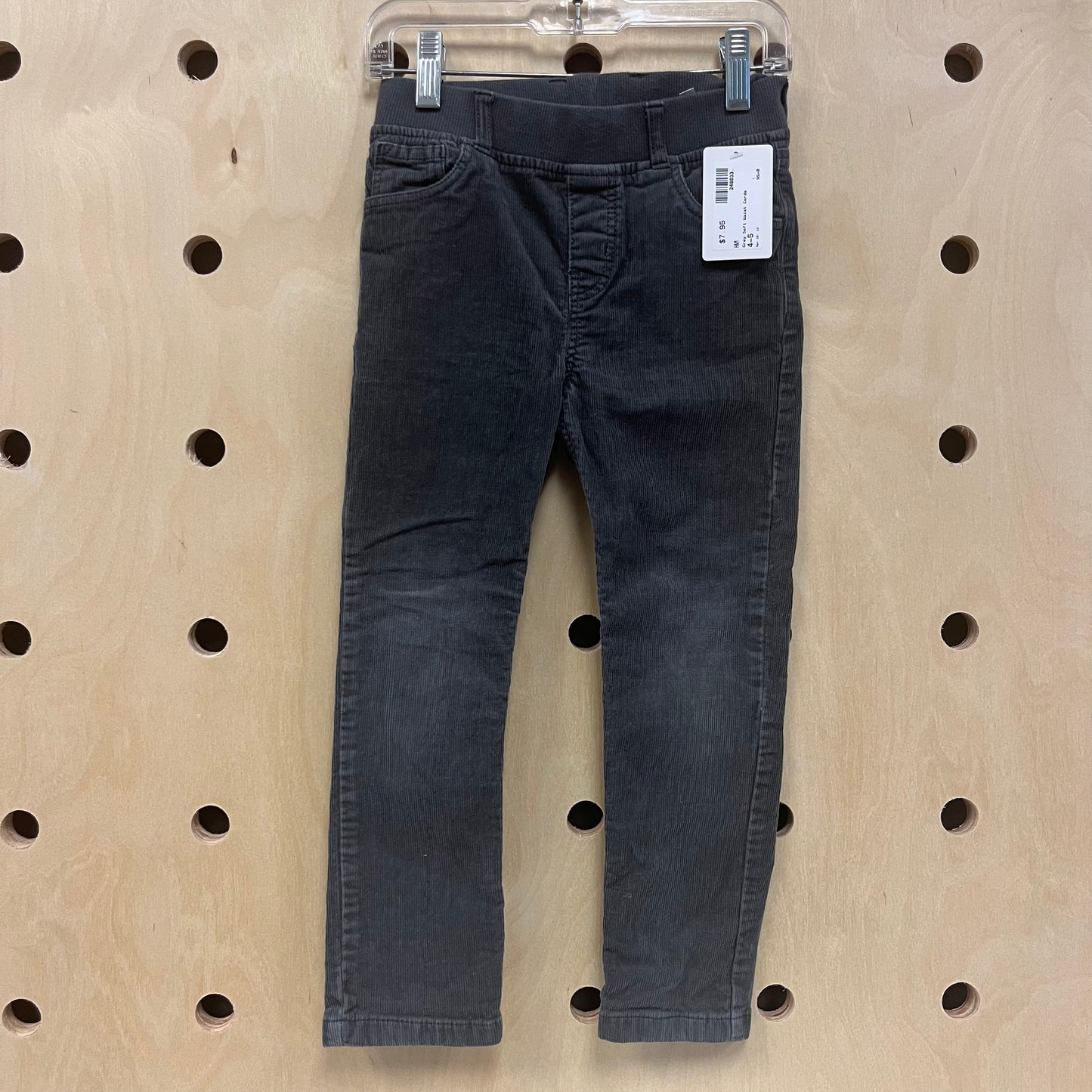 Grey Soft Waist Cords