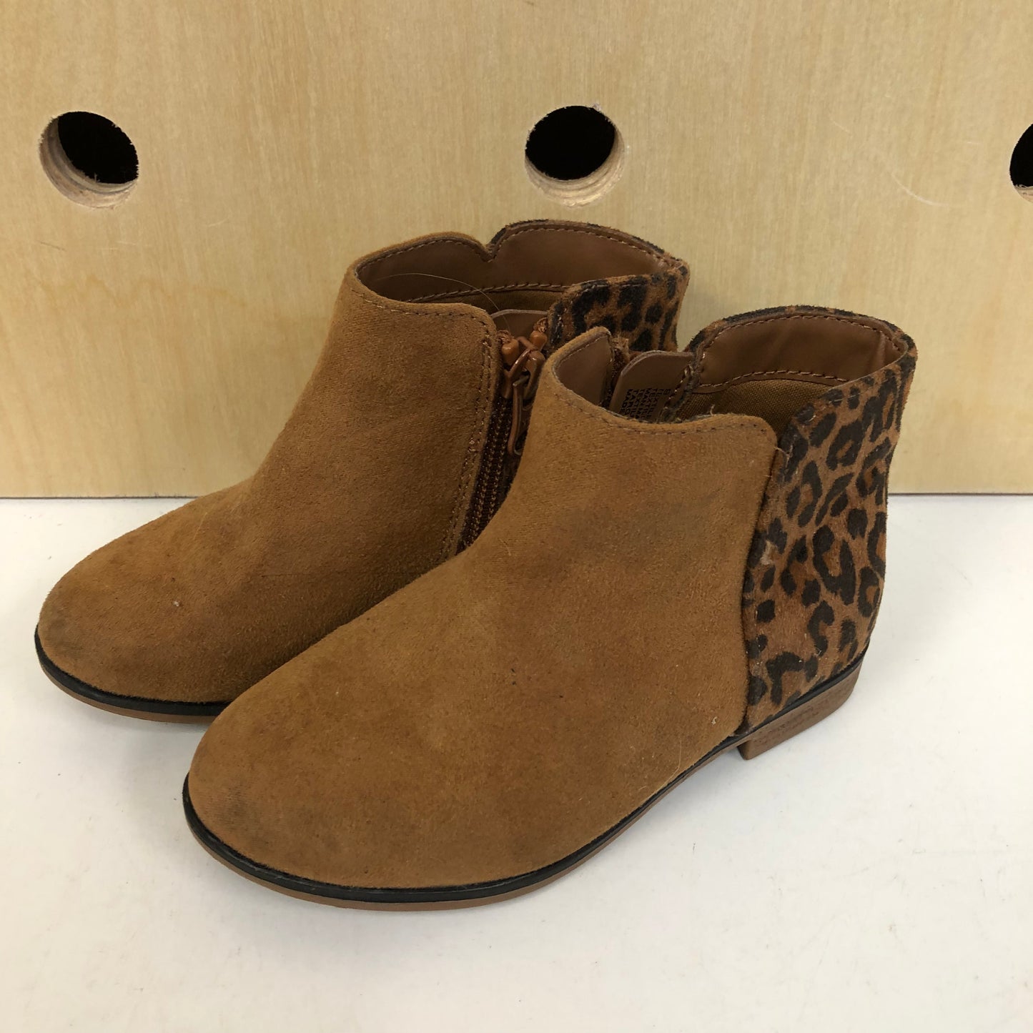 Brown Leopard Booties
