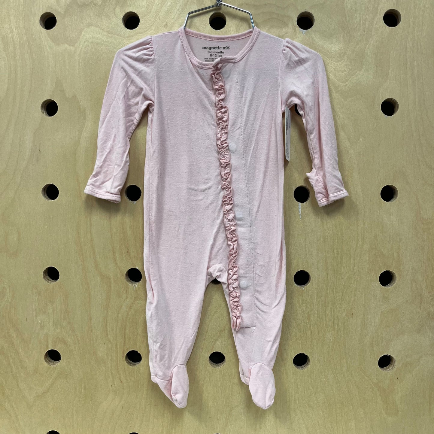 Pink Ruffle Modal Footies