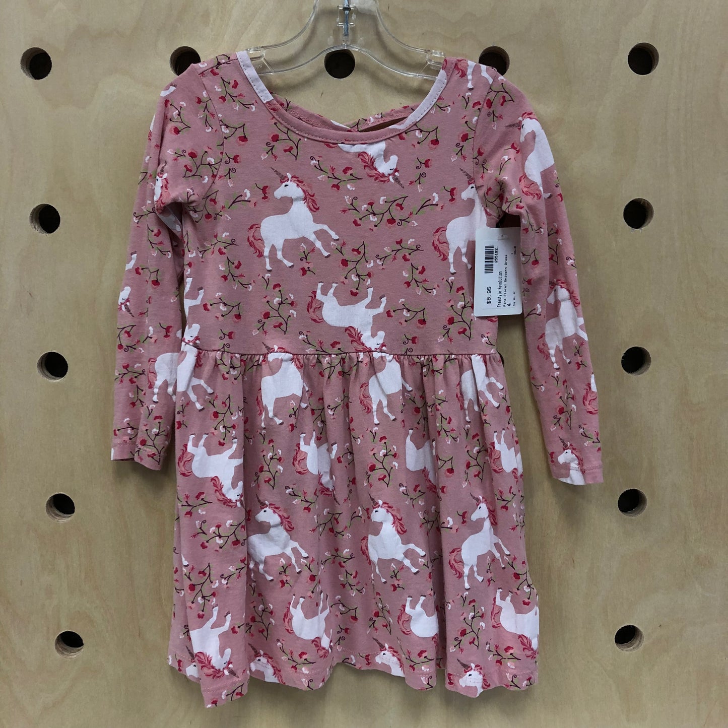 Pink Floral Unicorn Dress