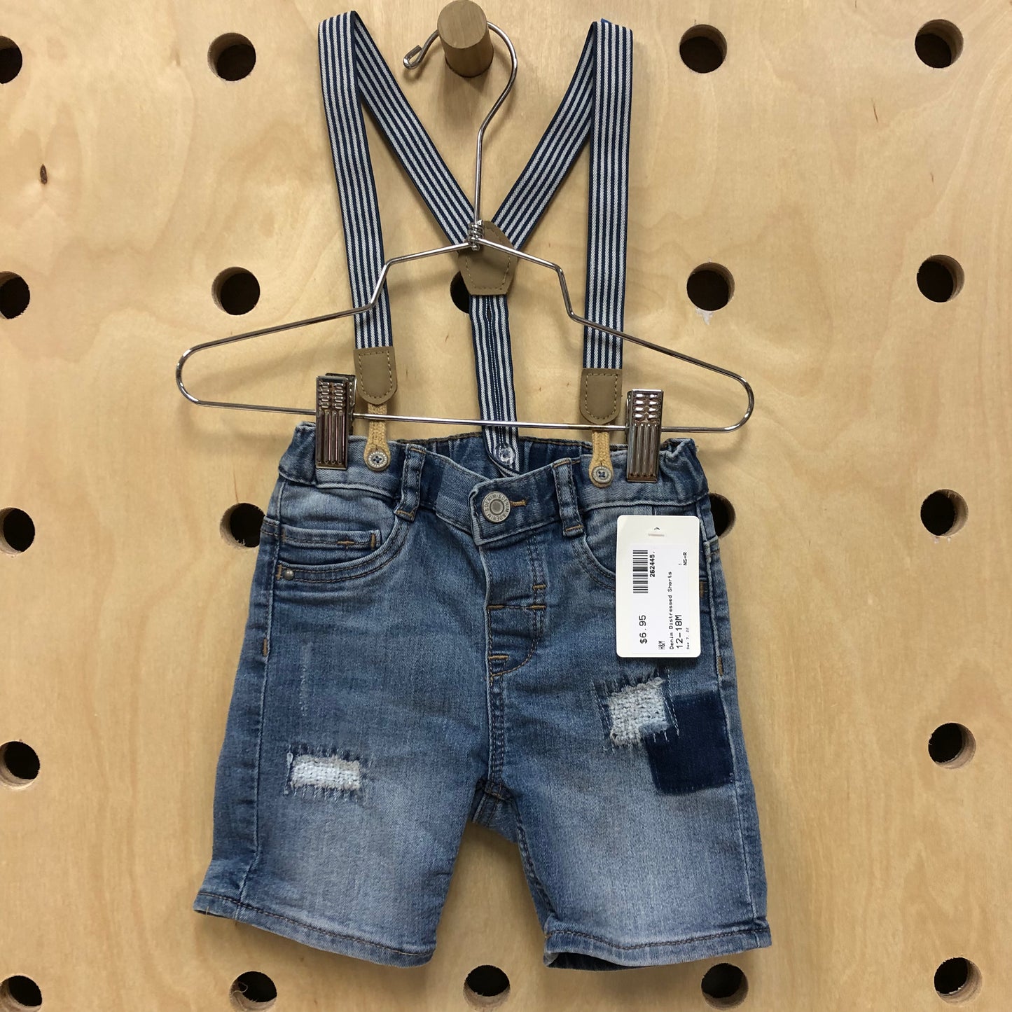Denim Distressed Shorts