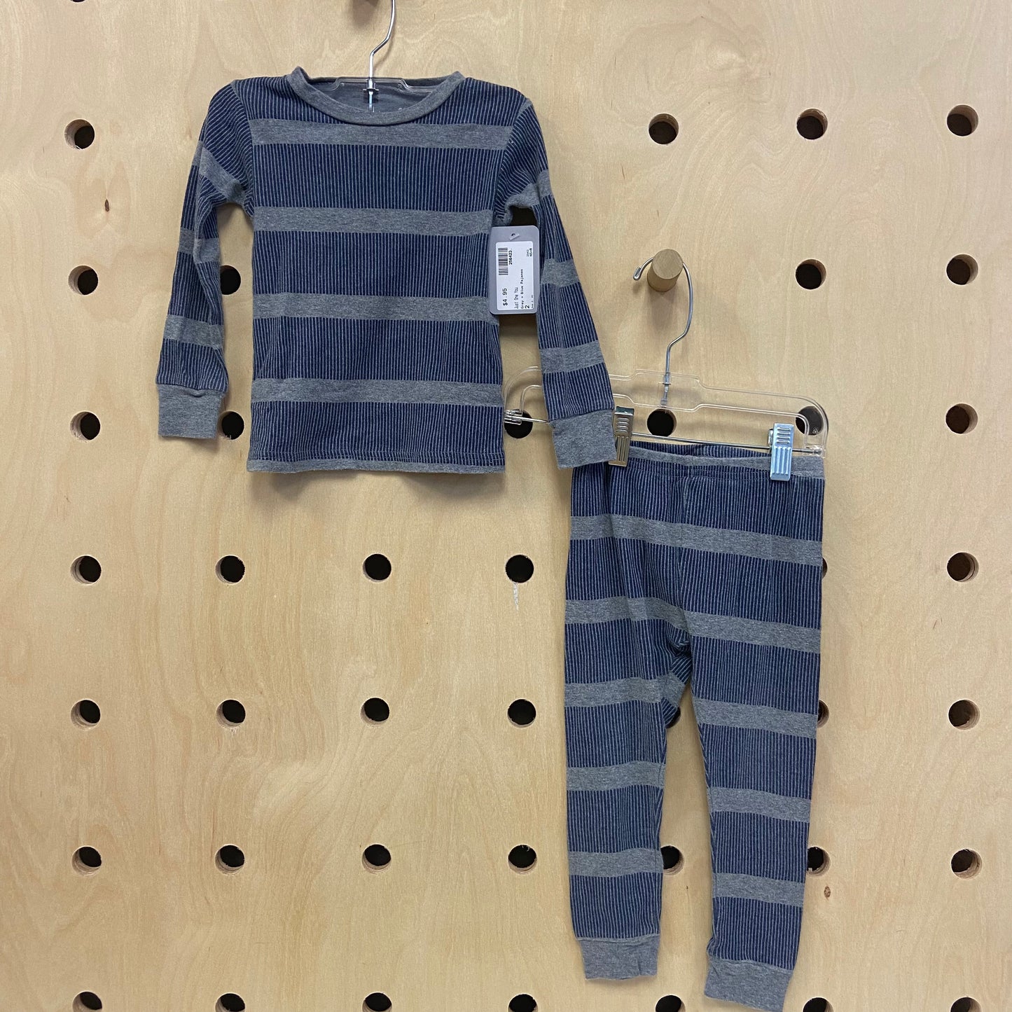 Grey + Blue Pajamas