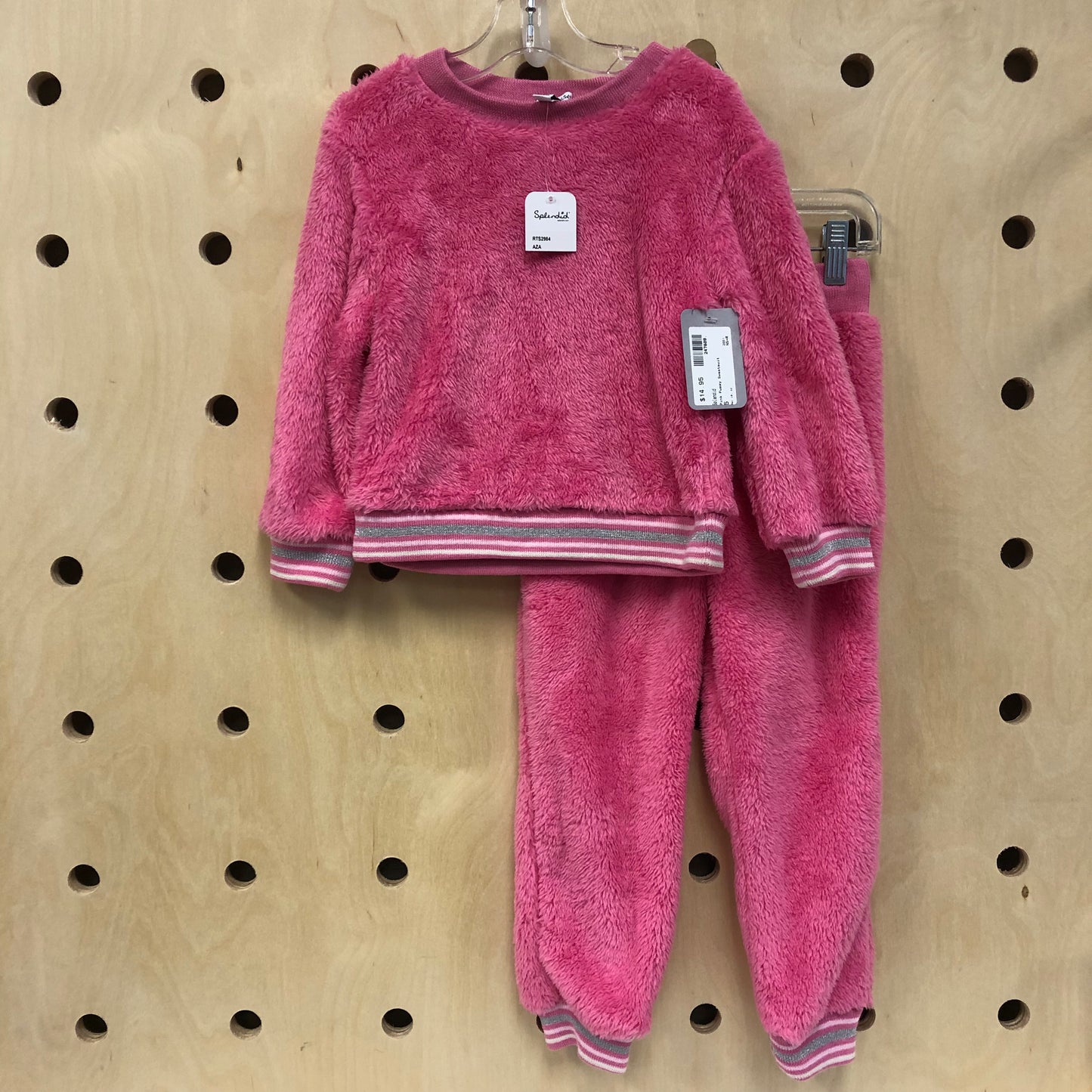 Pink Fuzzy Sweatsuit NEW