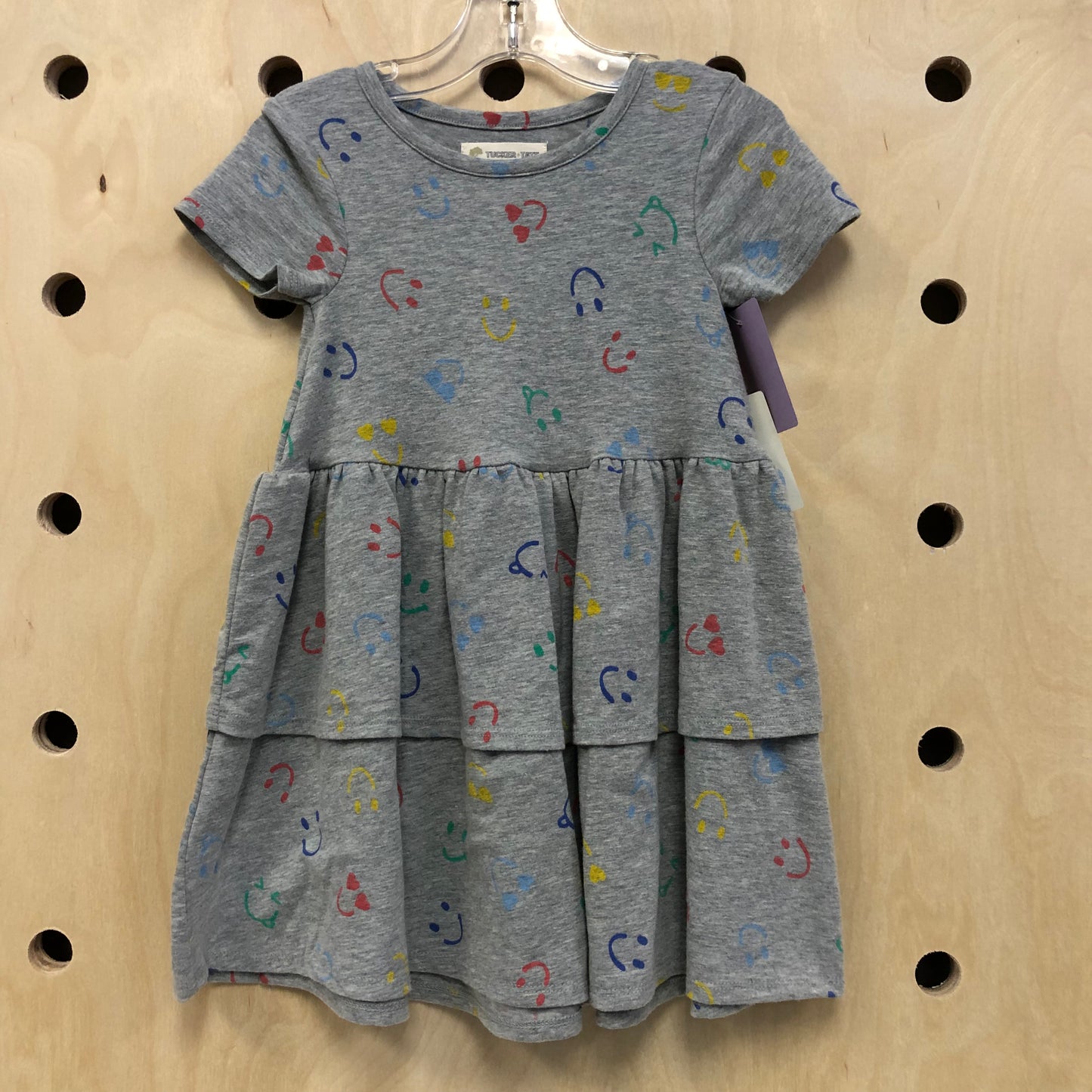Grey Happy Face Dress NEW!