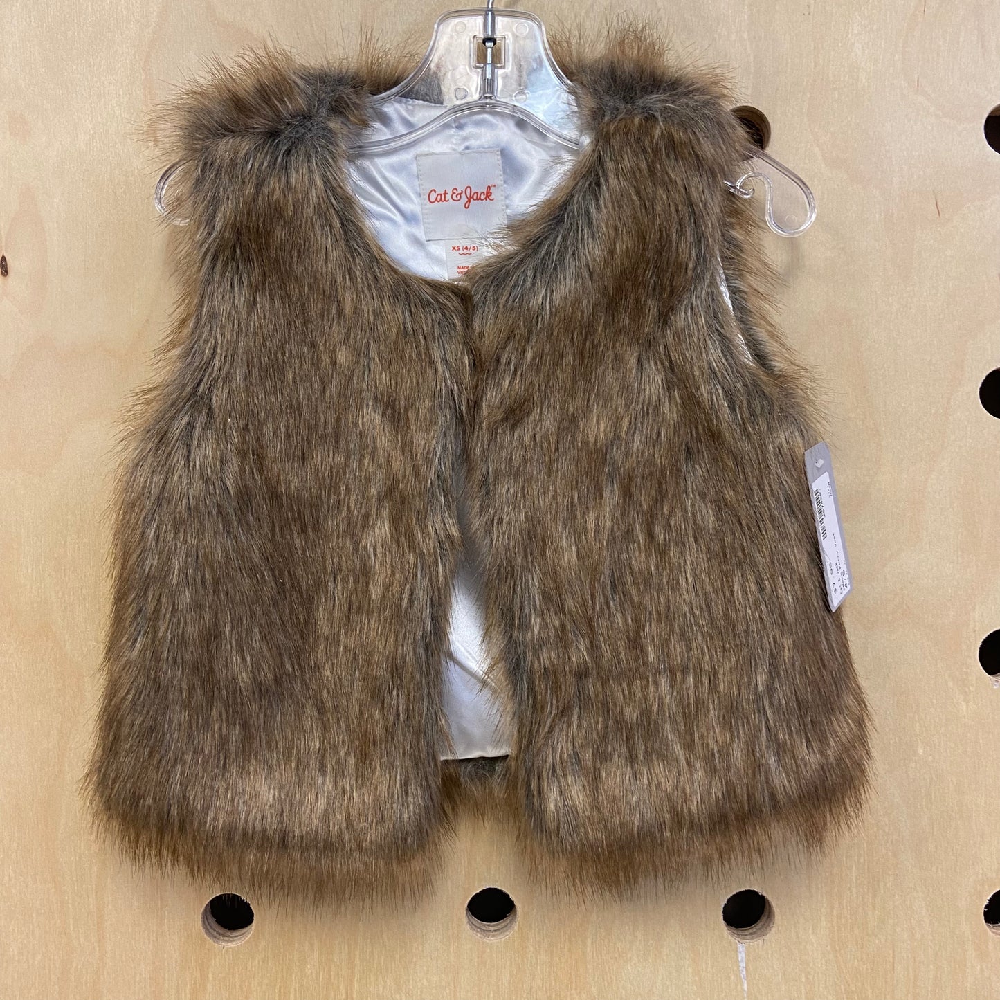 BRown Furry Vest