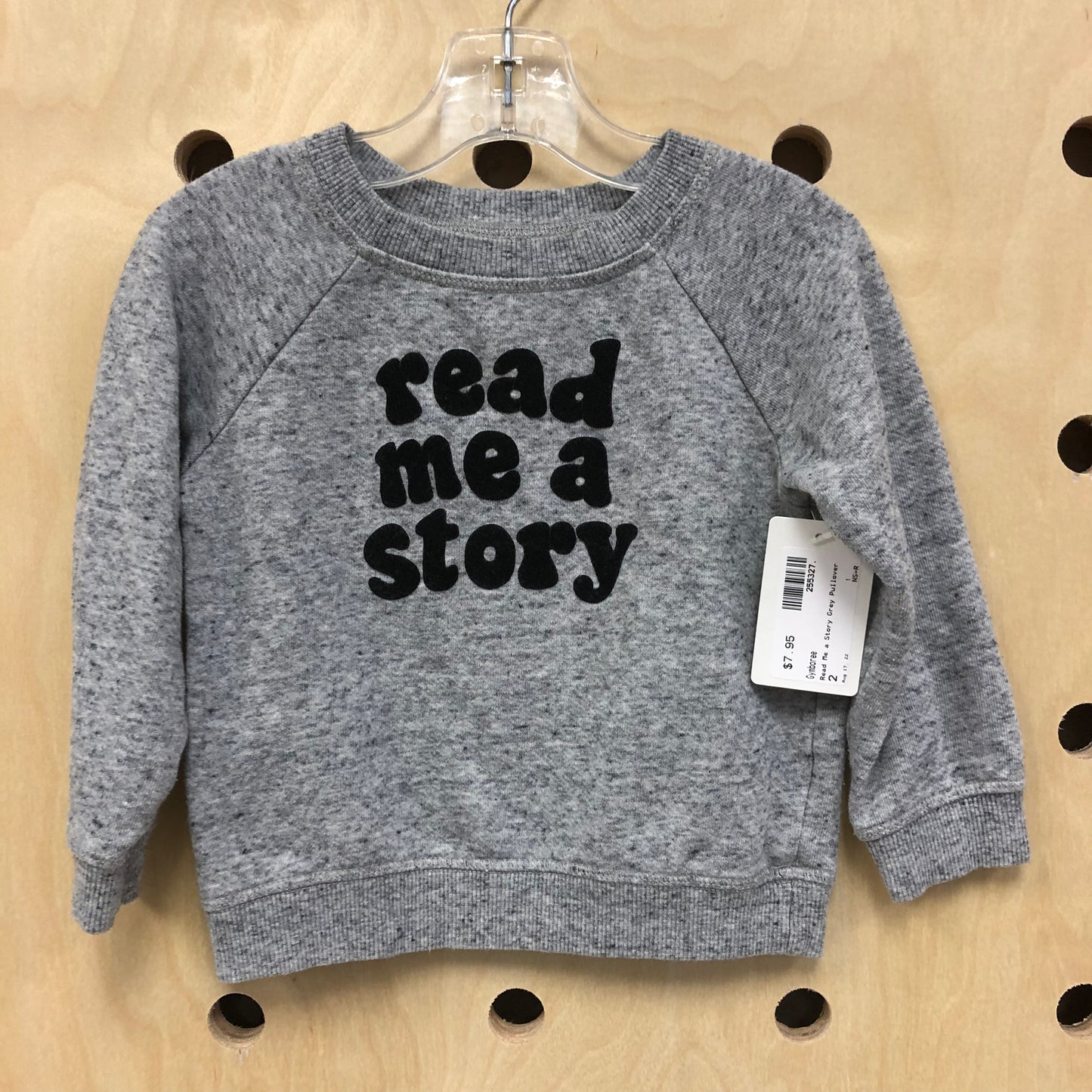 Read Me a Story Grey Pullover