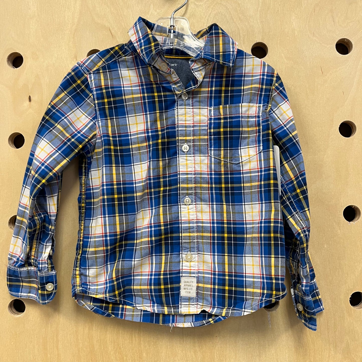 Blue Plaid Button Up