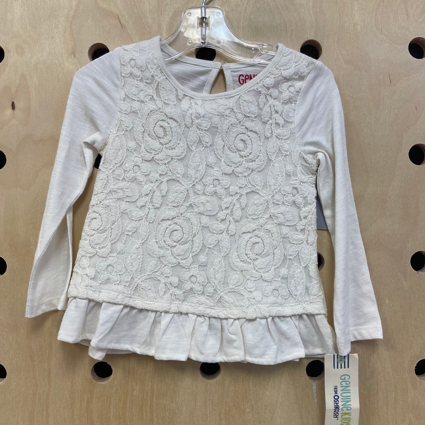 Cream Lace Overlay Top NEW!