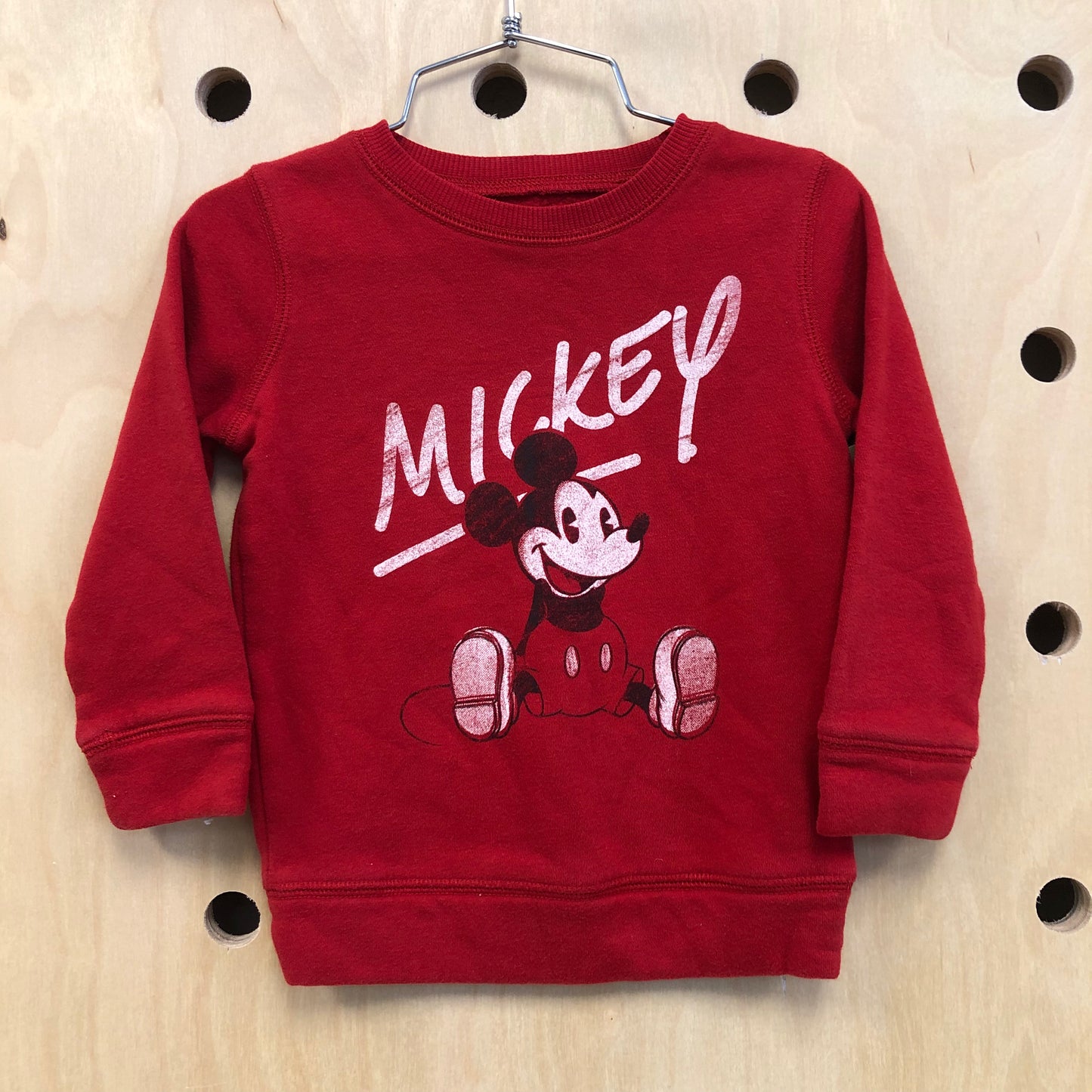 Red Mickey Fleece Sweatshirt