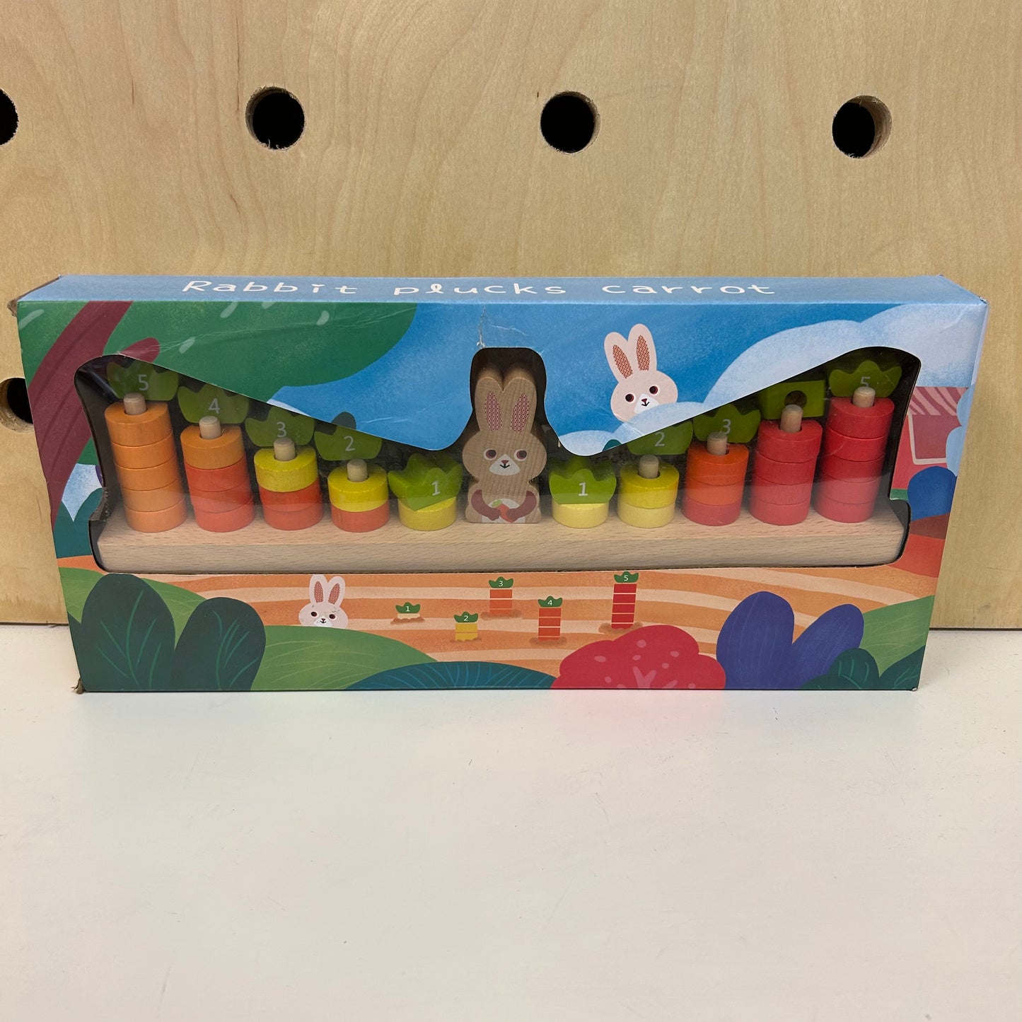 Rabbit Plucks Carrot Balance Board