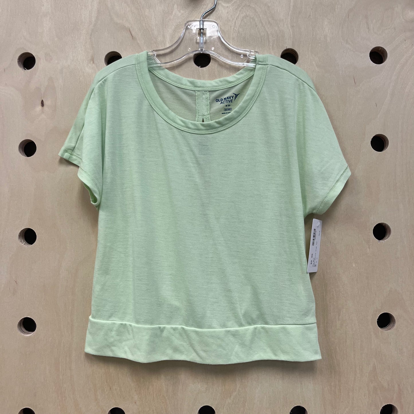 Lime Active Crop Tee