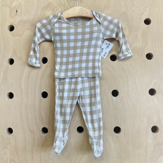 Tan Plaid Bamboo Outfit