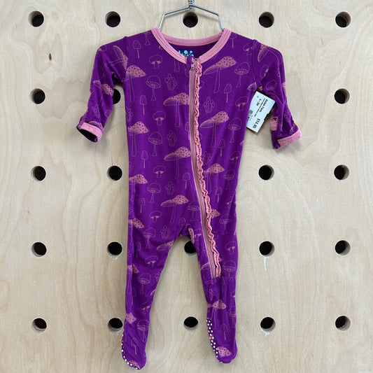 Purple Mushroom Bamboo Zippy