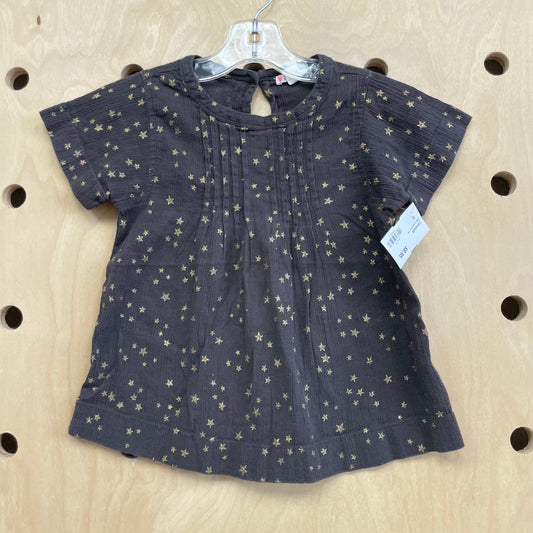 Gray & Gold Star Tee