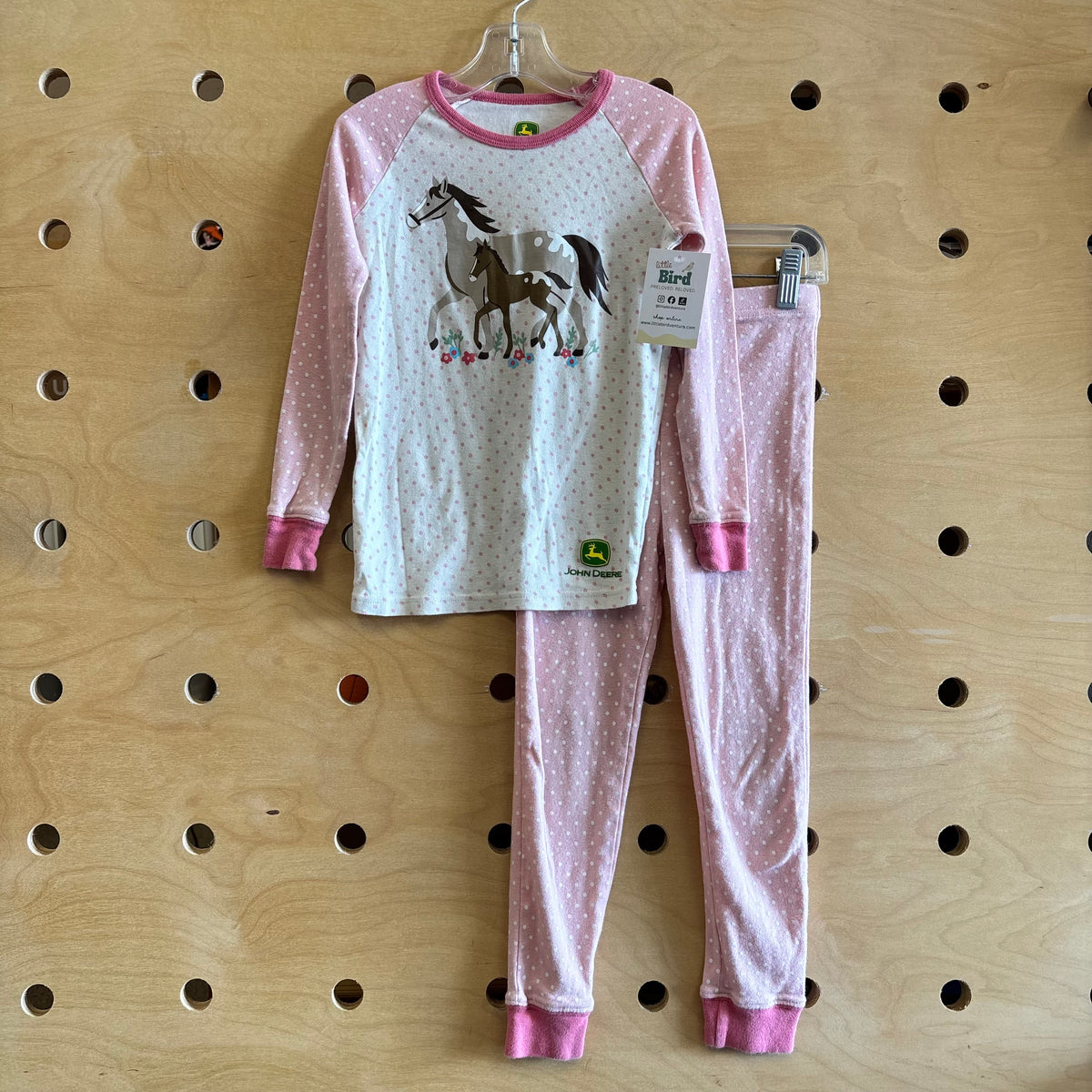 Pink Polka Dot Horse PJ's