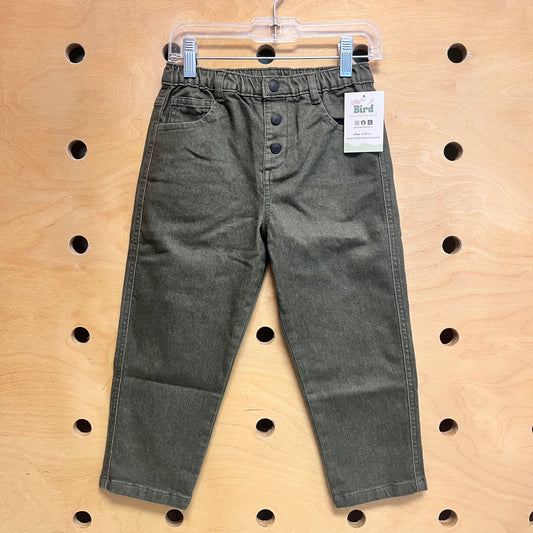 Green Straight Leg Denim