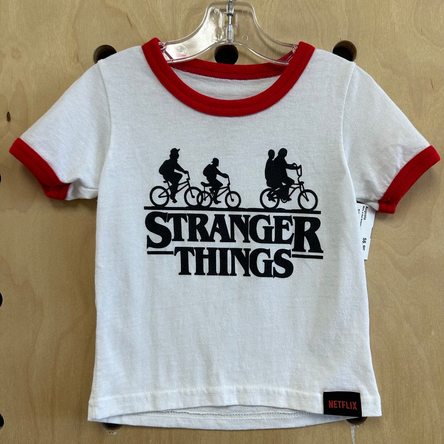 White & Red Stranger Things Tee
