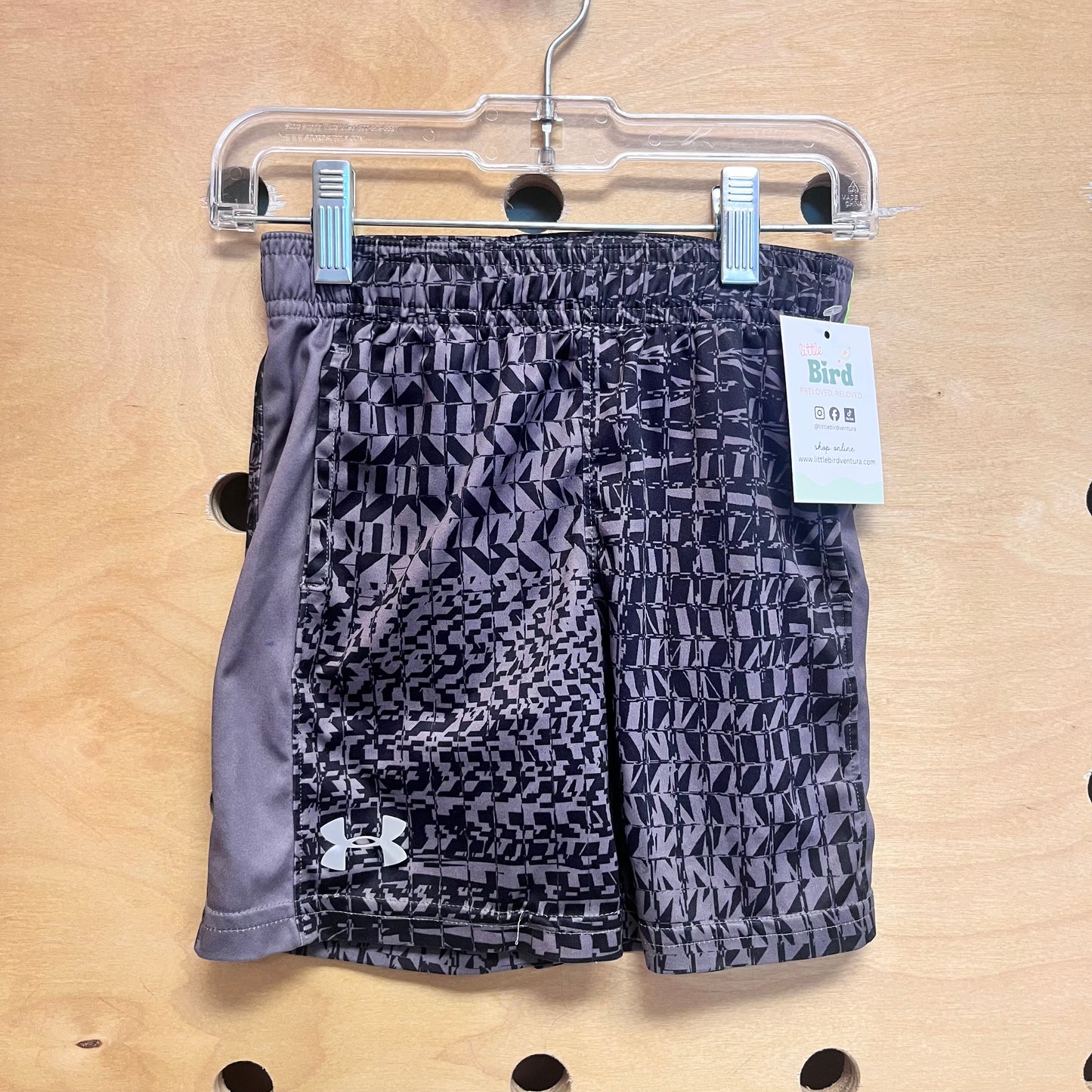 Grey/Green Athletic Shorts