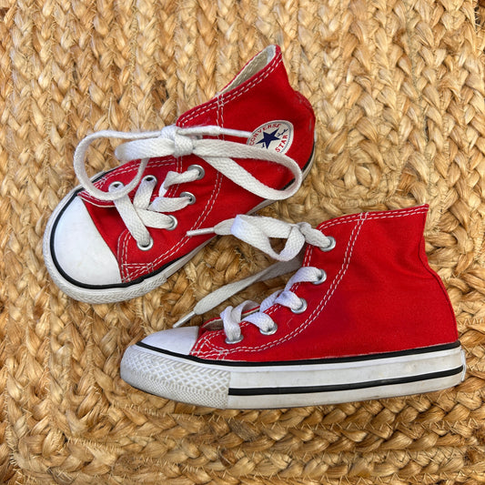 Red Hi Top Chuck Shoes