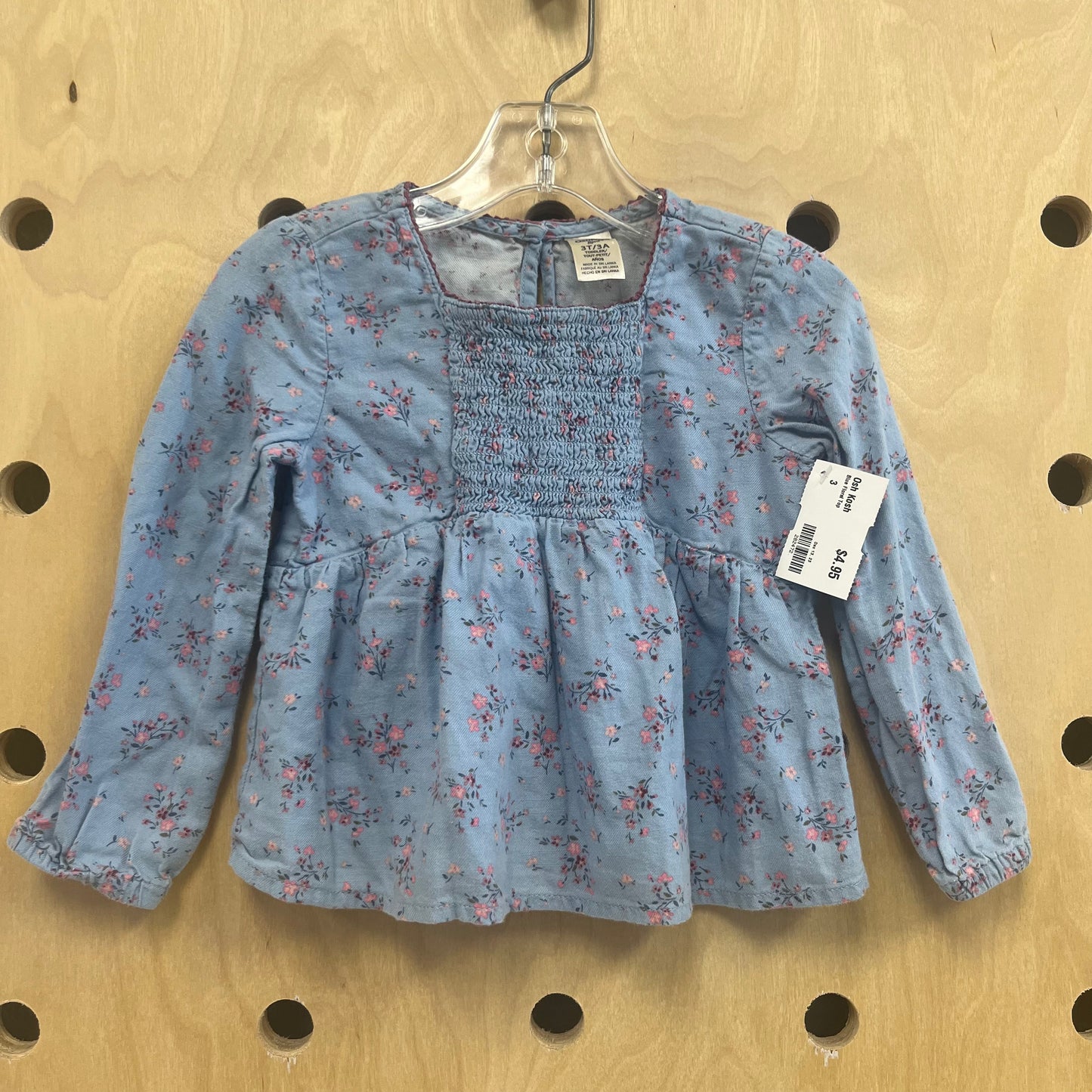 Blue Floral Top