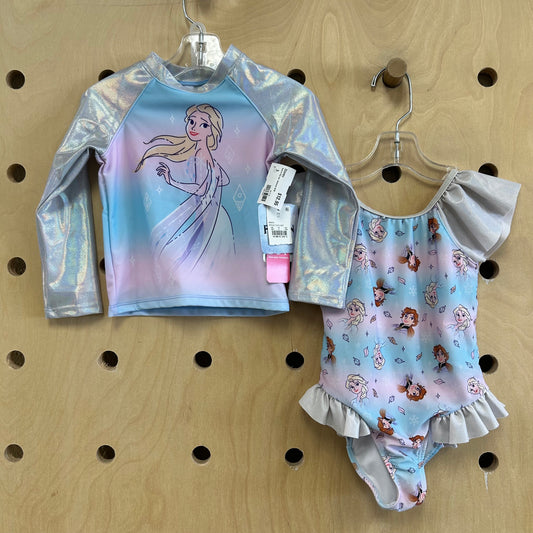 Anna & Elsa 2pc. Swimsuit NEW!