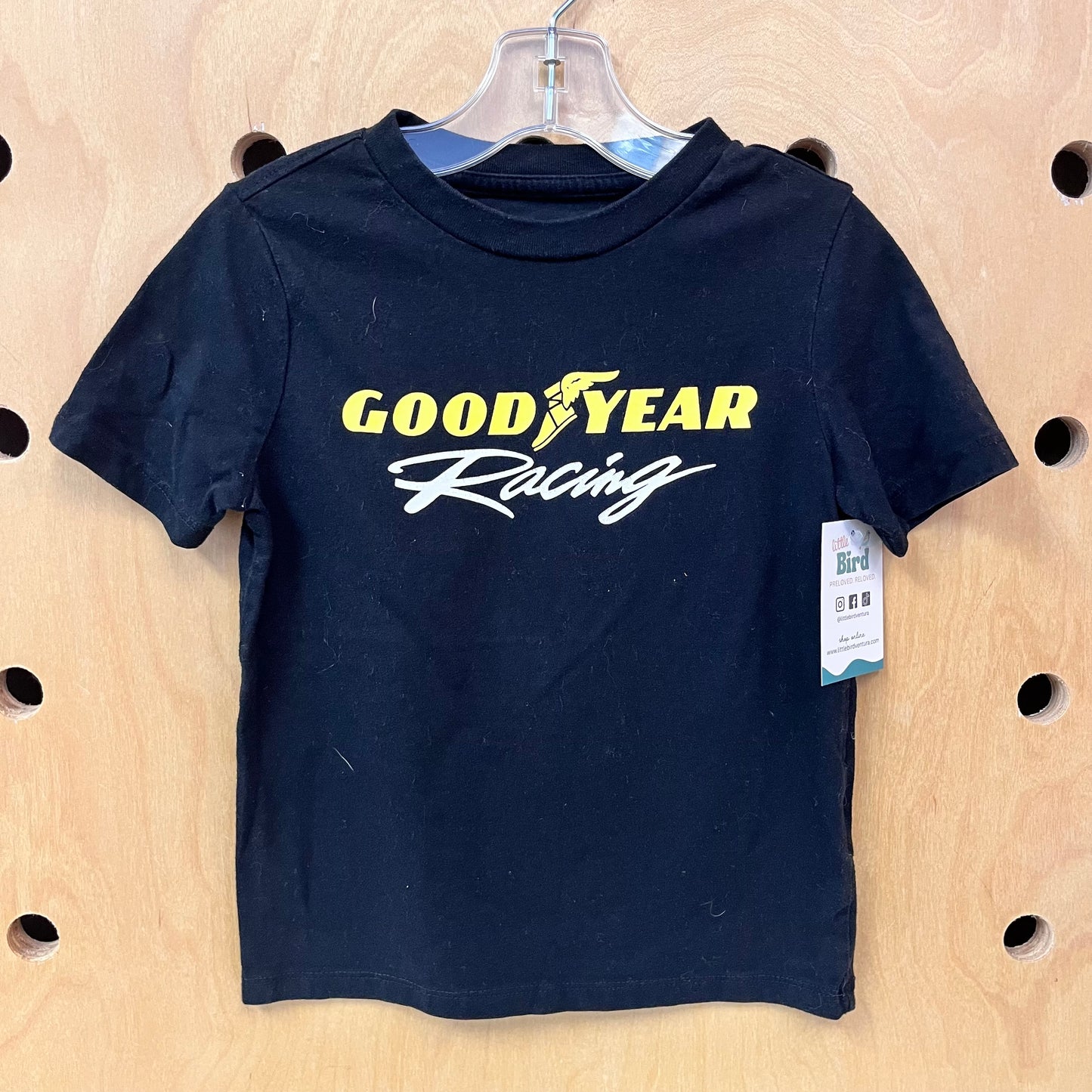 Black Goodyear Racing Tee