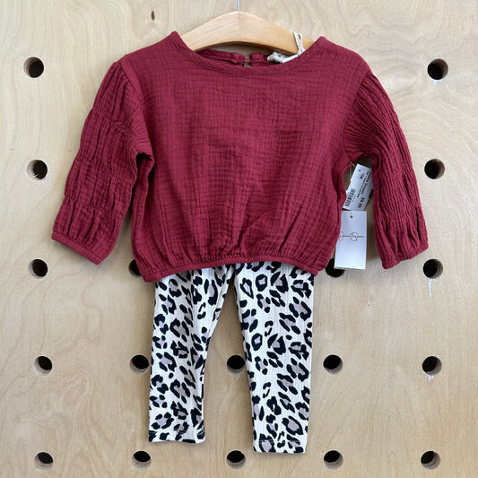 Rust + Leopard Print Outfit NEW!